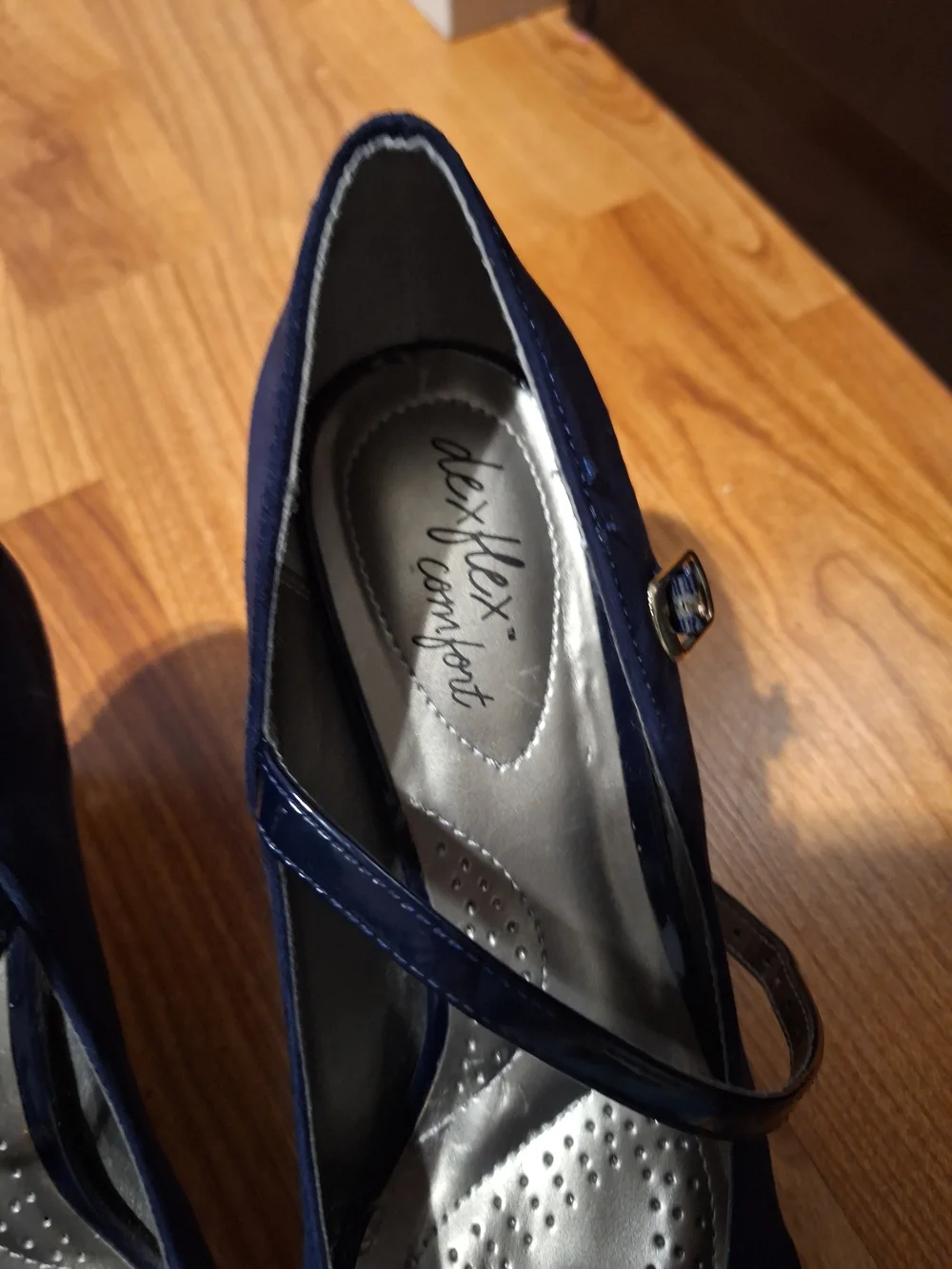 dexflex comfort Navy Blue Mary Jane Pumps